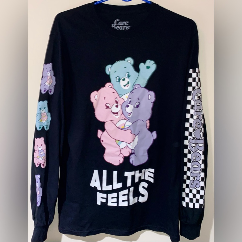 New Care bears graphic tee cotton pullover sweater long sleeves crewneck top - Picture 6 of 8